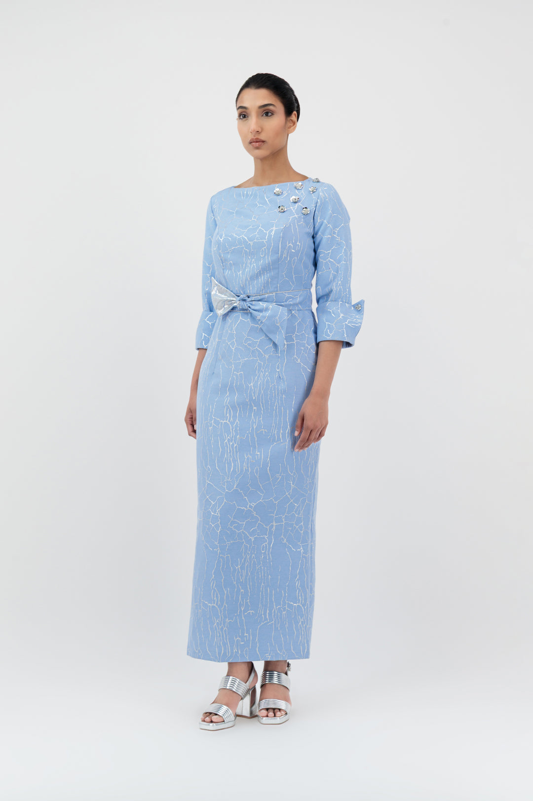 cotton blend dresses Navy Cotton Sleeveless Maxi Dress - Casual Dresses