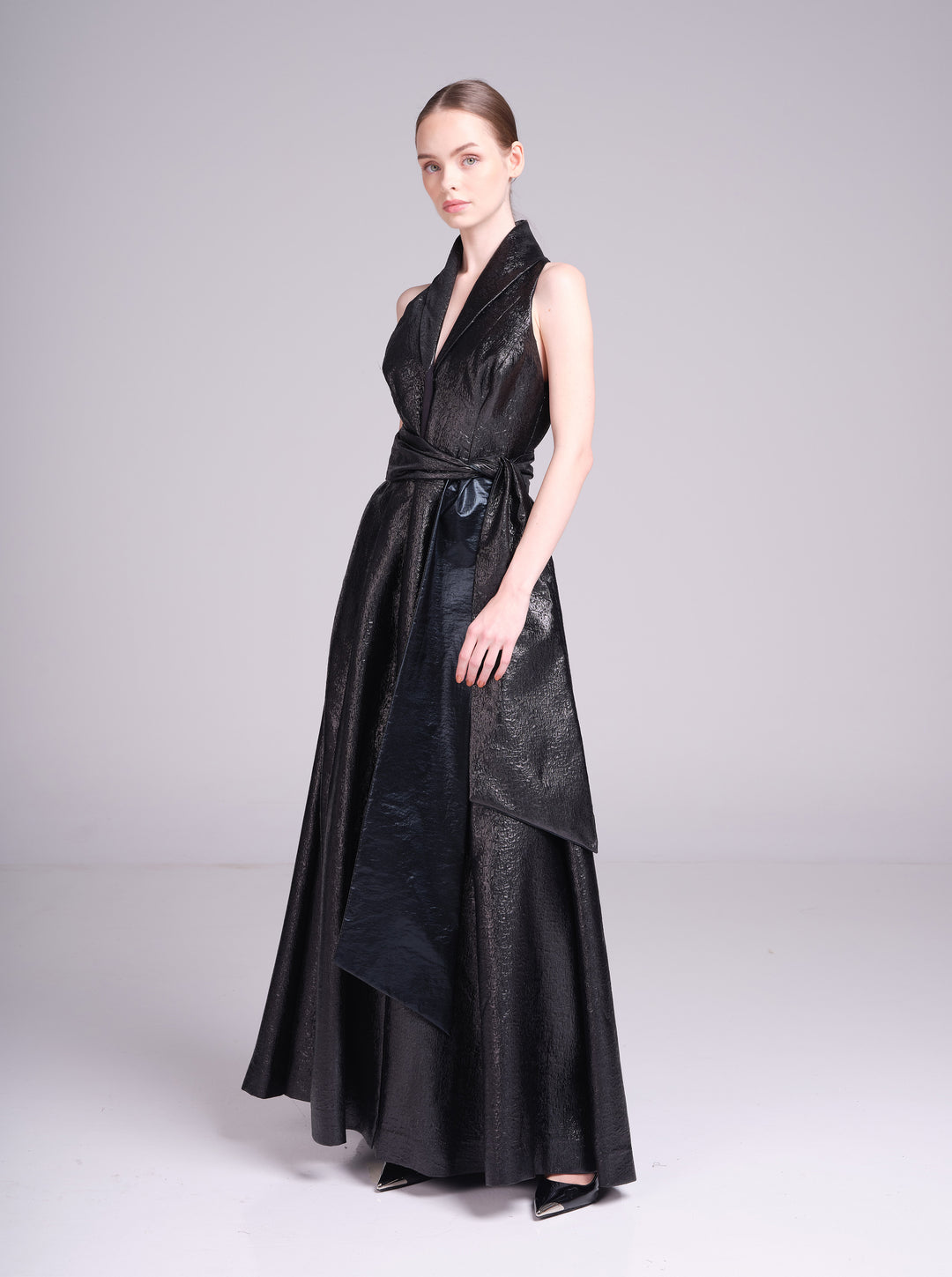Victoria Gown – Jacquard Gala Gown
