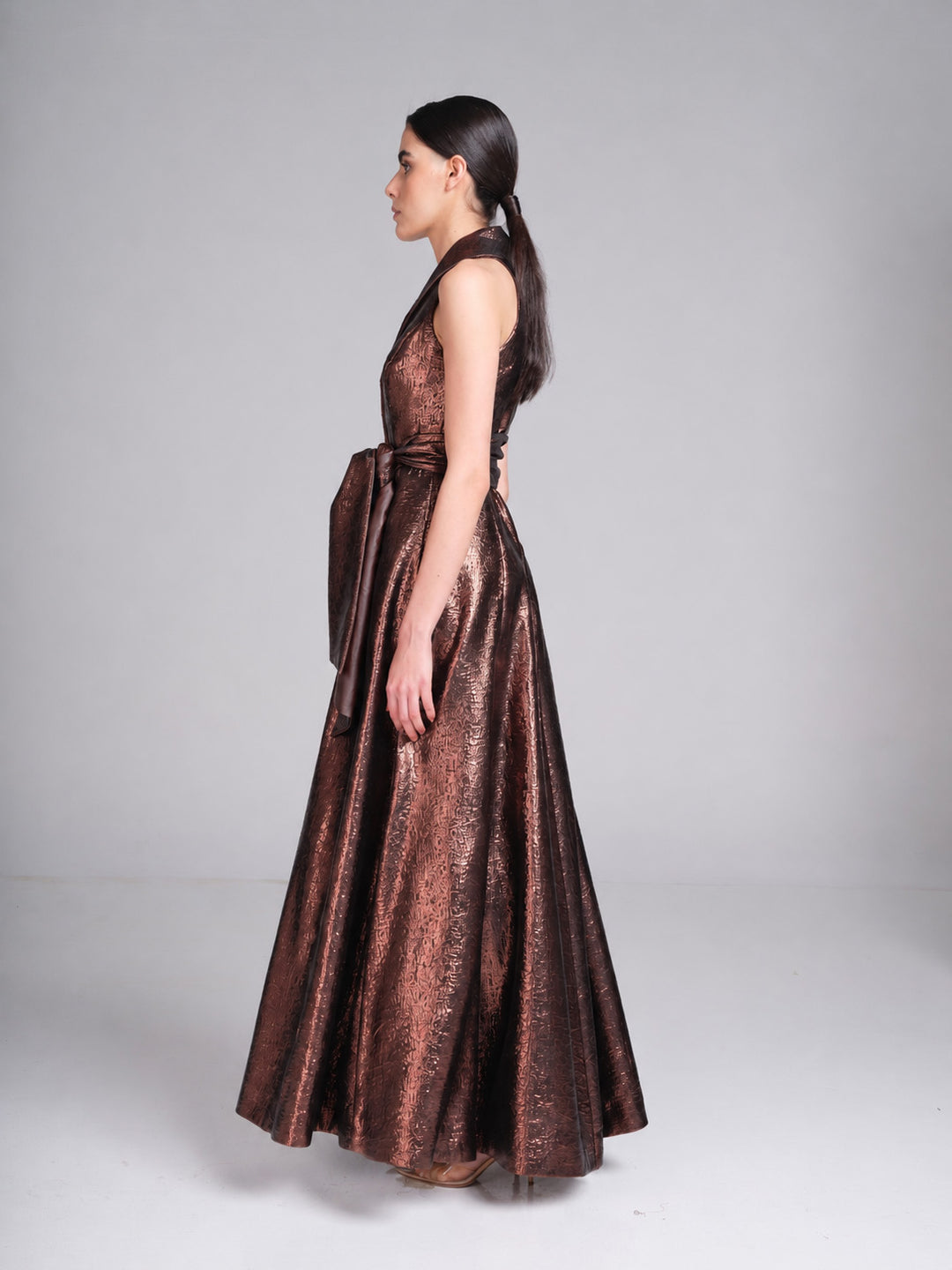 Victoria Gown – Jacquard Gala Gown