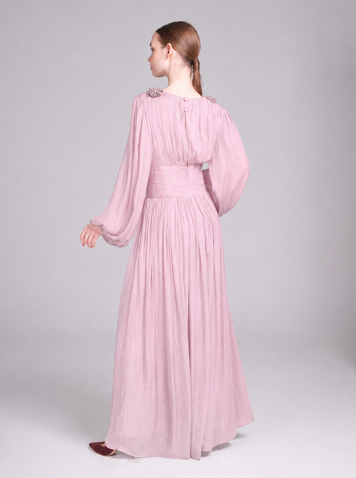 Layan Dress – V-Neck Maxi Wedding Guest Dress