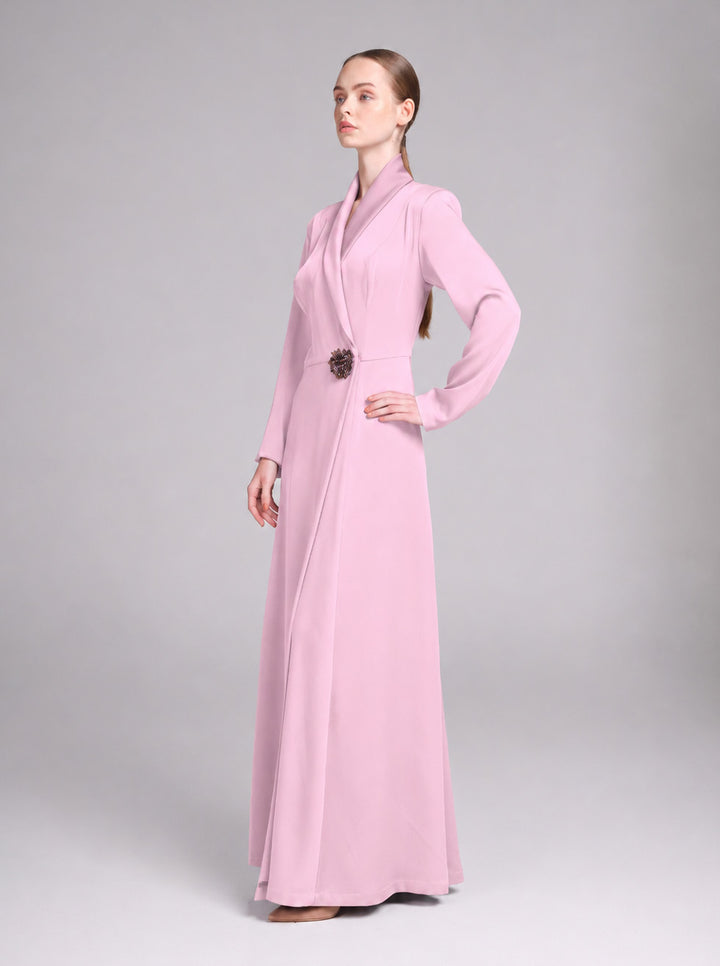 Rowan Dress – Long Sleeve Wrap Wedding Guest Dress
