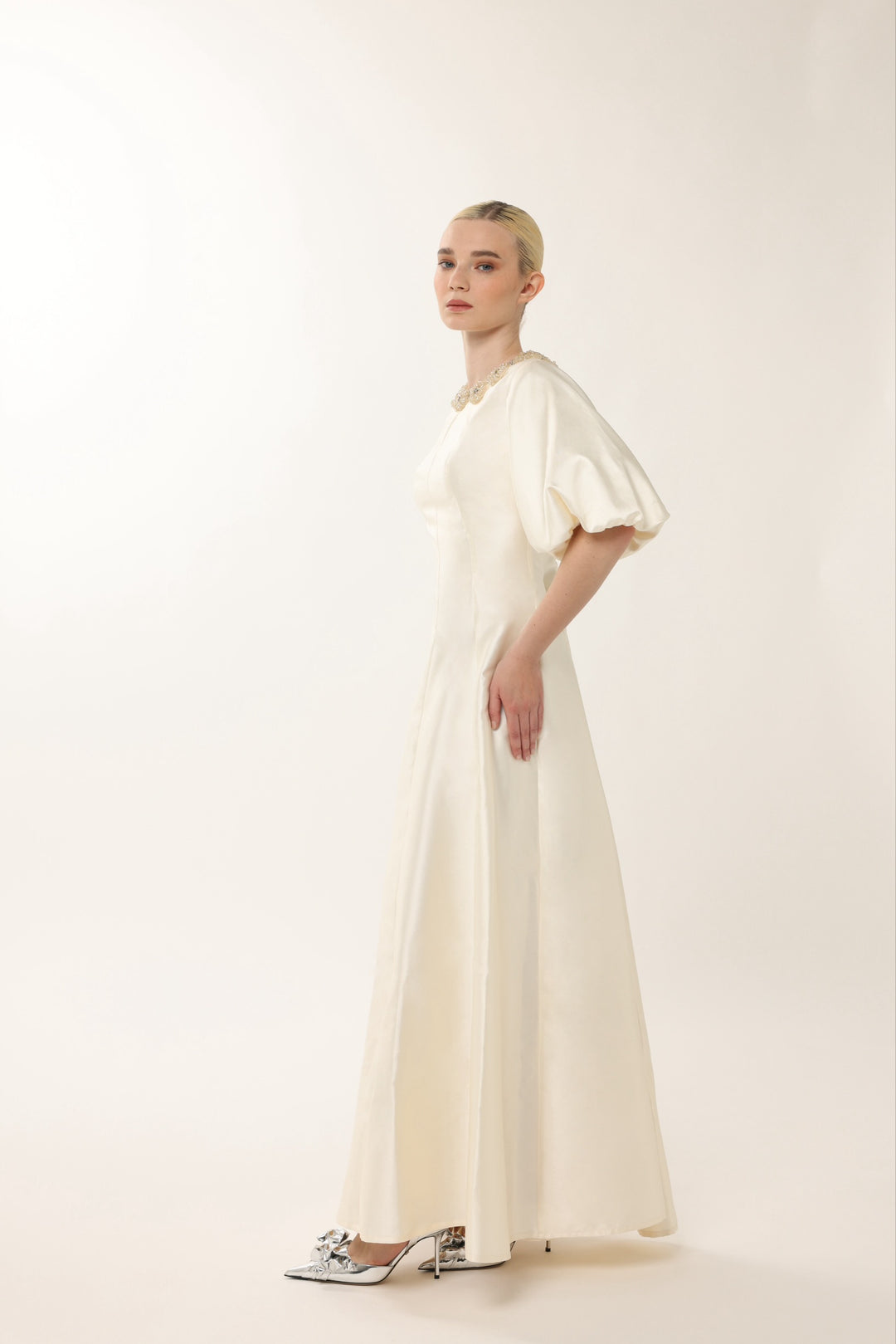 Jawher: Celeste Bloom Taffeta Gown