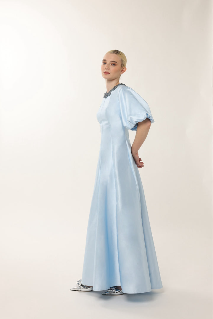 Jawher: Celeste Bloom Taffeta Gown
