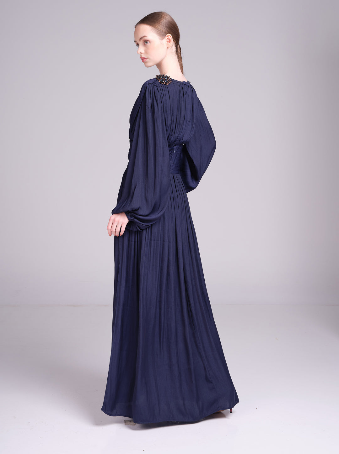 Layan Dress – V-Neck Maxi Wedding Guest Dress