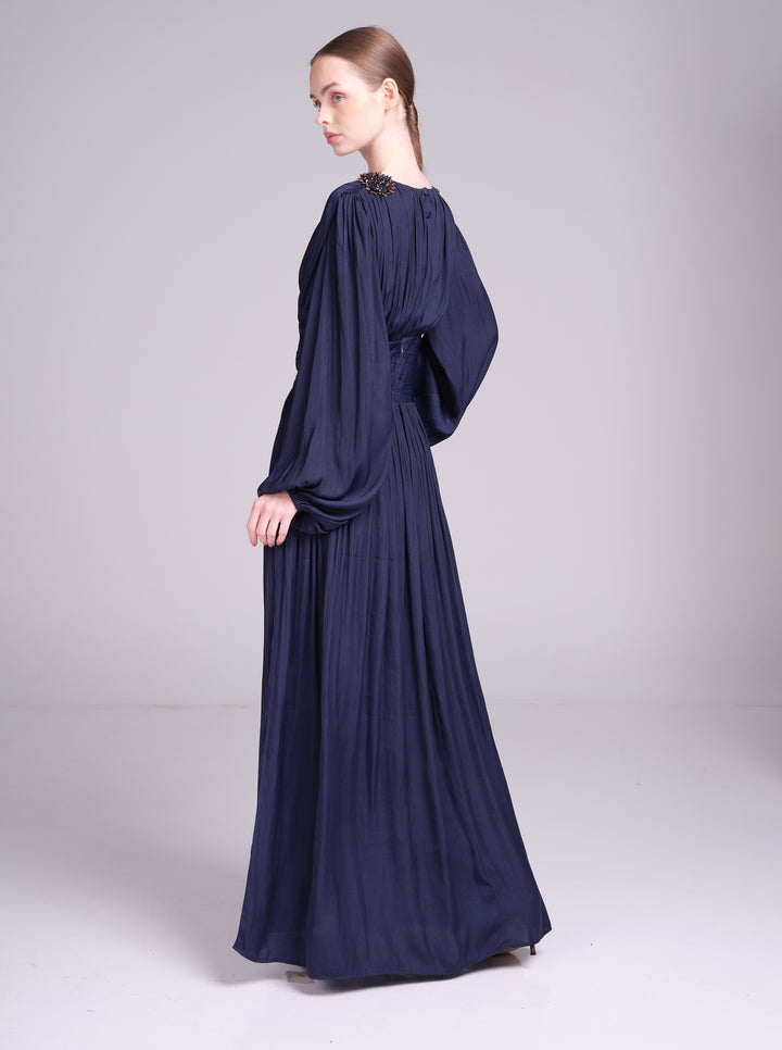 Layan Dress – V-Neck Maxi Wedding Guest Dress