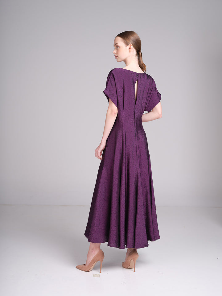 Ruba Dress – Jacquard Midi Cocktail Wedding Guest Dress