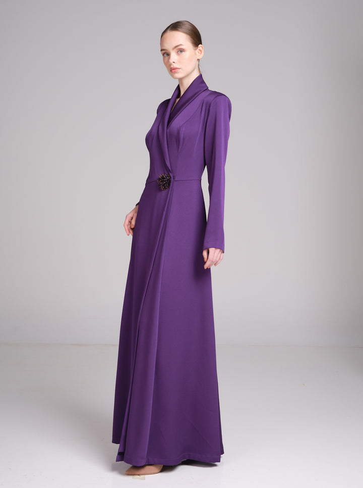 Rowan Dress – Long Sleeve Wrap Wedding Guest Dress