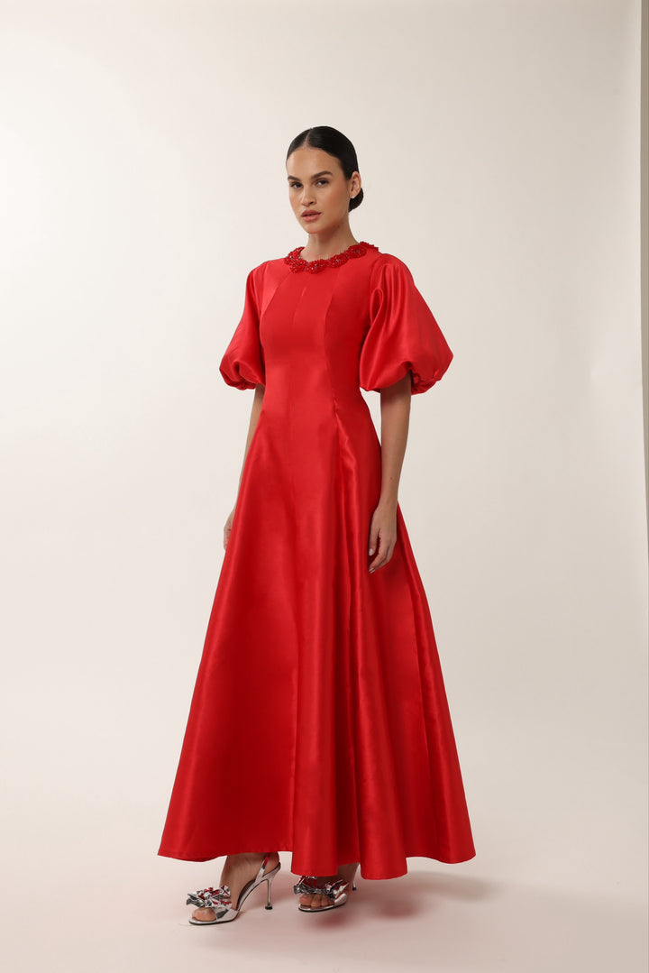 Jawher: Celeste Bloom Taffeta Gown
